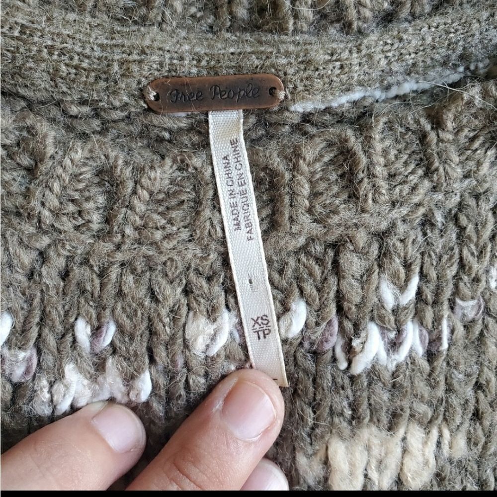 Free People Aztec Thick Sweater - Picture 3 of 11